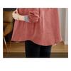 Spring Thin Long Sleeve Shirt Women Fashion Loose Fit Hong Kong Style Linen Blouse