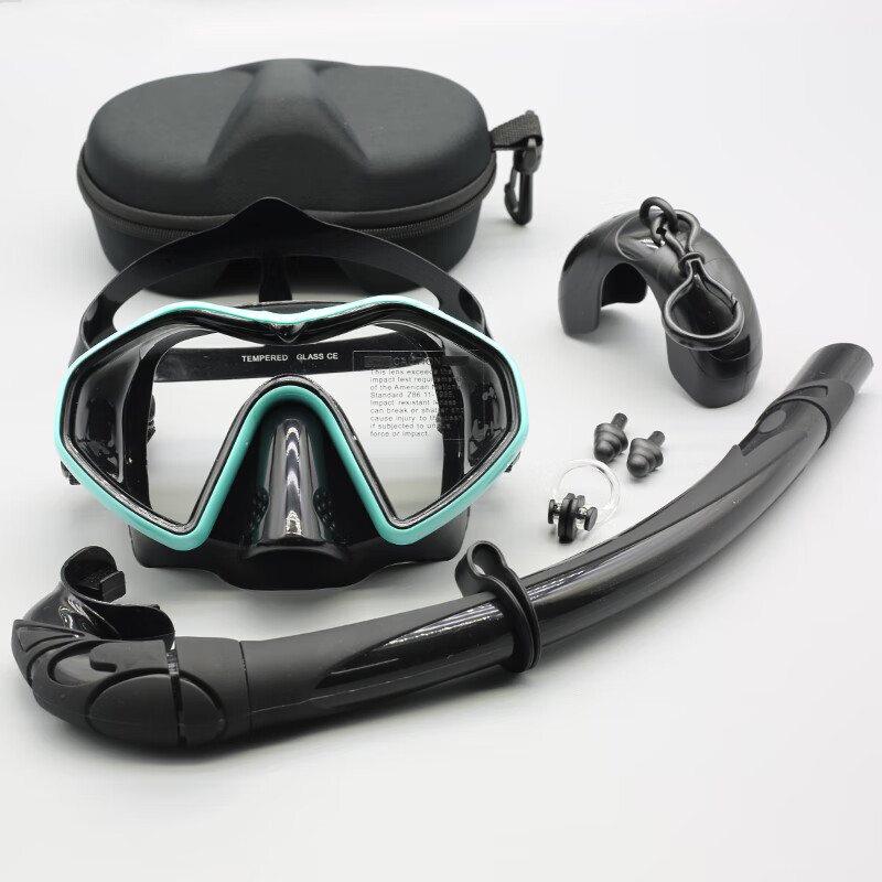 Puluo Single Lens Diving Mask & Wet Snorkel Set Adult