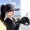 Women Baseball Hat Extended Brim Sun Protection UPF Quick-Dry Adjustable Fit Outdoor Baseball Cap Travel Riding Hat