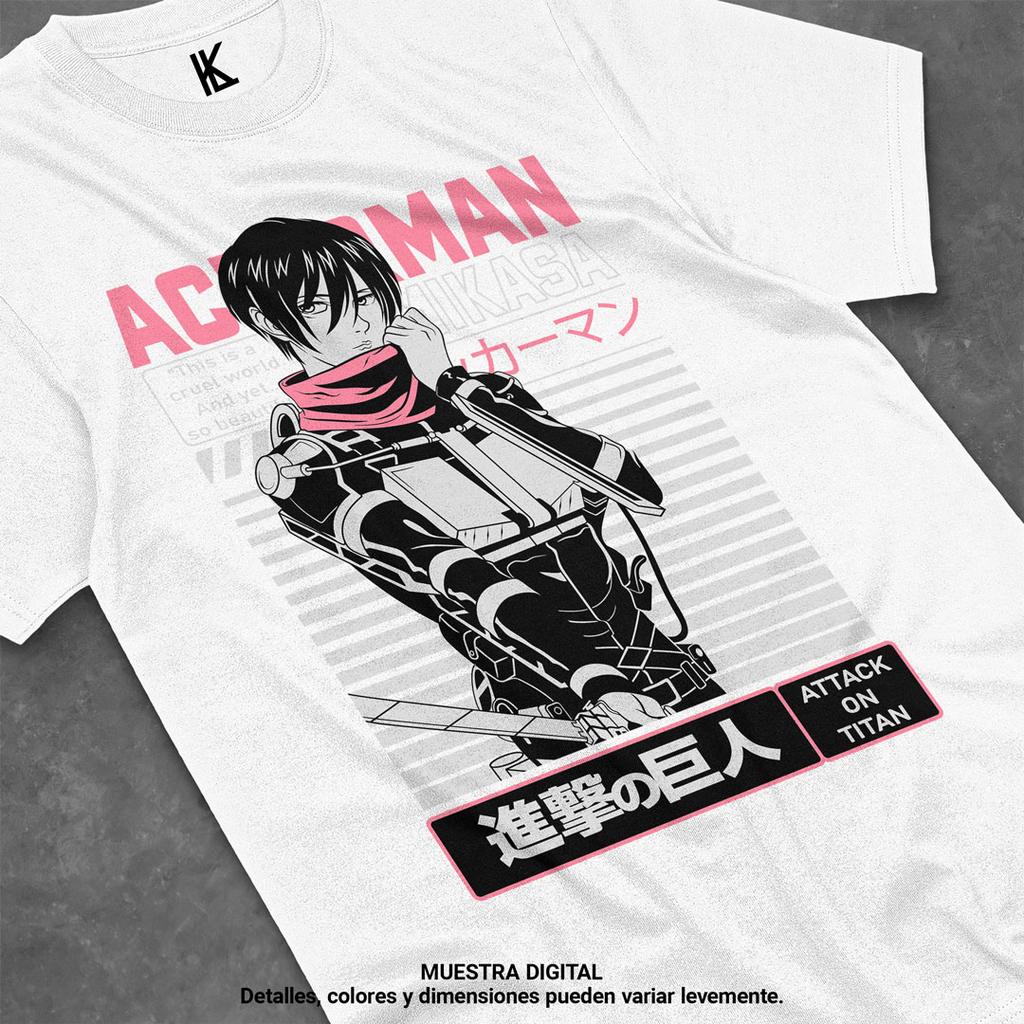 Japanese Anime Attack on Titan Print T-shirt Men's Women's Overszied Casual Cotton Short Sleeves Wit Studio Anime Men's Clothing