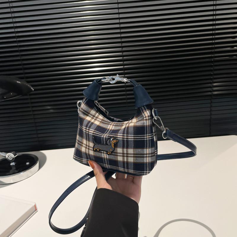 2024 Autumn Winter New Arrival Cute Mini Plaid Crossbody Shoulder Bag For All Genders