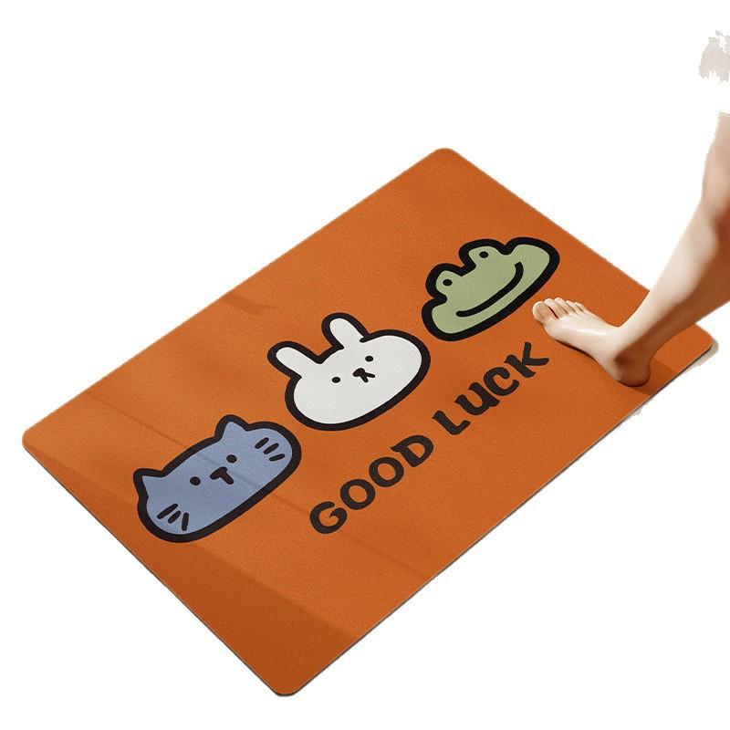 Home Bathroom Floor Mat Water Absorption Anti Slip Anti Dirt Easy To Maintain Foot Mat