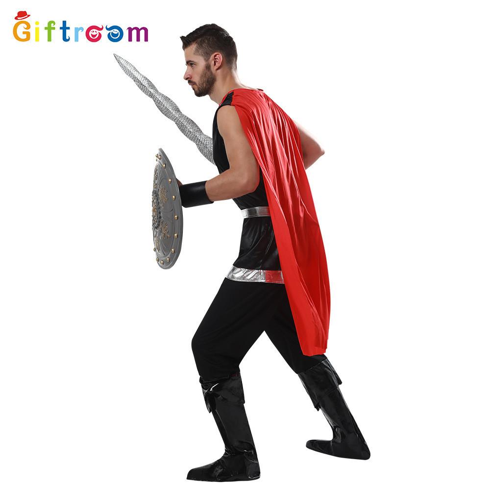 Adult Premium Quality Mens Roman Warrior Costume For Halloween Cosplay And Stage Shows