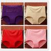Women's 4-Pack Underwear High Waist Belly Contracting and Waist Slimming Women's Briefs Plus Size Middle-Aged Ladieswear Hip-Lifting Underpants