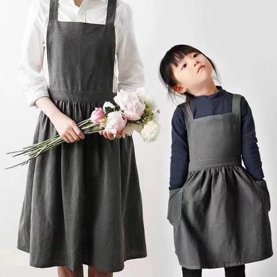 Solid Color Florist Apron Adult/Children Children's Apron Kitchen Cooking Apron  Housework Cleaning