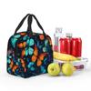 A Butterfly Vintage Pattern Insulated Lunch Bag for Women Kids Portable Food Boxes Thermal Lunch Box Tote