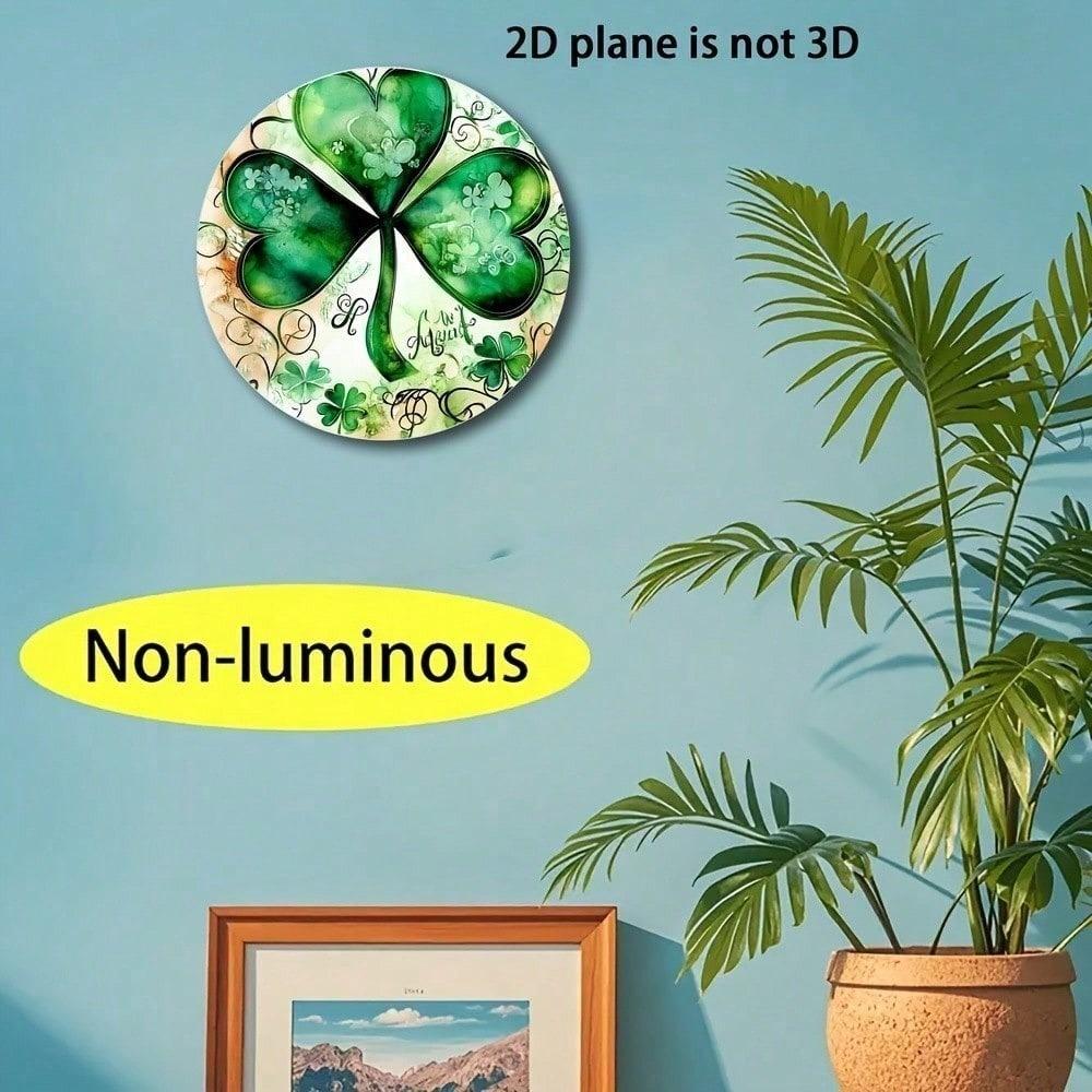 St. Patrick's Day Metal Wall Art, Irish Garden Decor, Indoor Outdoor Home Ornament