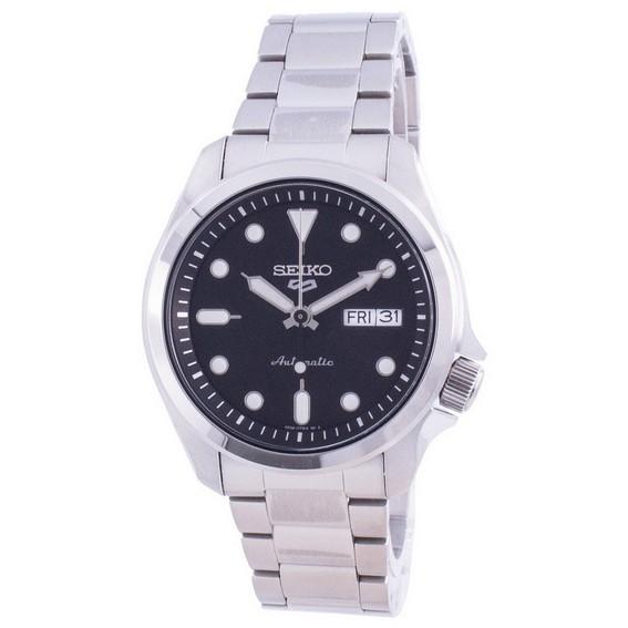 Refurbished Seiko 5 Sports Black Dial Automatic SRPE55 SRPE55K1 SRPE55K 100M Men s Watch чёрный