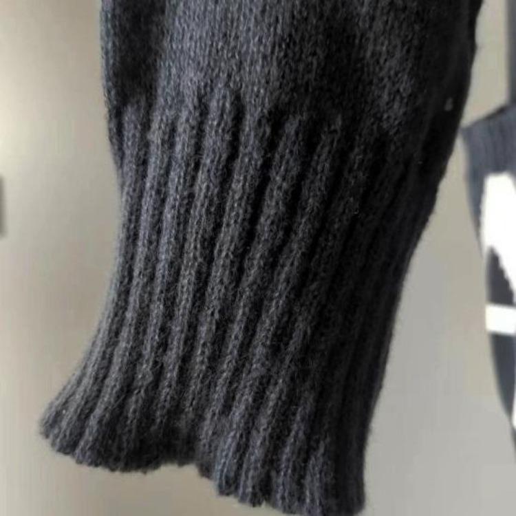 Cappotto Invernale da Donna Maglione Lungo con Cappuccio Autunno Spesso Caldo Lavorato a Maglia Lunghezza Media Ampio Chiusura con Zip Tasche Fantasia Lettere
