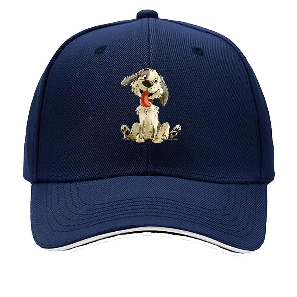Featuring a Cartoon Dog Design Casual Headwear for Women Trendy Hats for Unisex Festive Top Hats Sandwich Baseball Cap