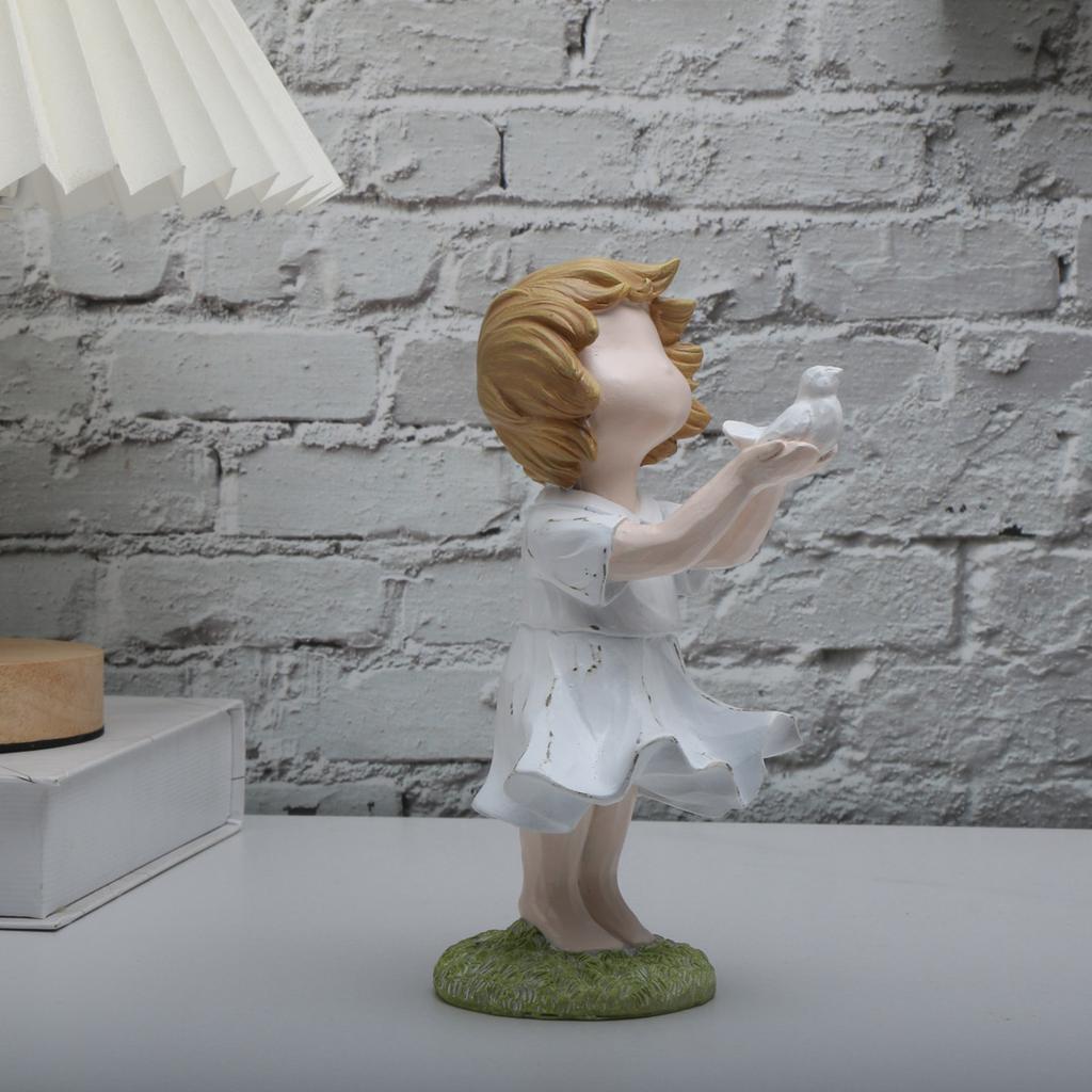 Banksy Heart Balloon And Flying Girl Inspired Artwork Modern Sculpture Home Decoration Statue Decoration