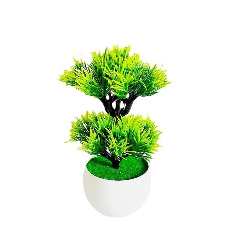 Double Layer Pteris Multifda Poir Simulation Of Potted Green Plant Decoration