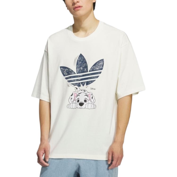 Adidas Originals X Disney Classic Sports Series Round Neck Fashion Soft Versatile Short Sleeve T-Shirt Men Tops KG6683