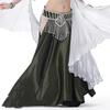 Double Slit Color Ding Skirt Belly Dance Big Swing Skirt Dance Skirt Belly Dance Stage Performance Skirt Color Shiny Skirt