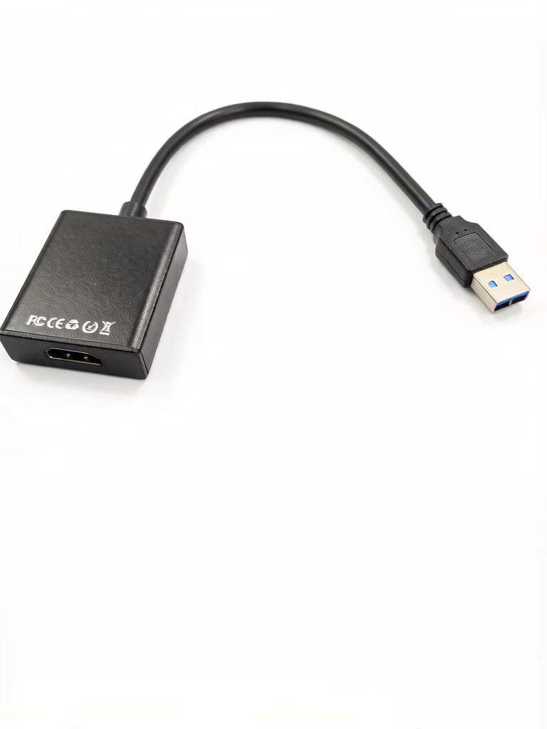 Type-C to 5-in-1 Docking Station: 100M Network, USB 3.0 Hub, 4K HD Screen Casting Converter