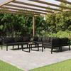 VidaXL Garden Lounge Set 9 Pcs with Cushions Aluminium, Anthracite