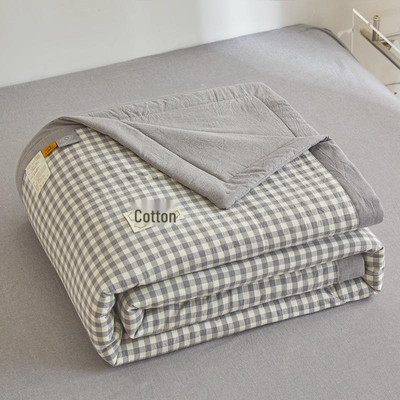 MUJI-Style Xinjiang Cotton Summer Cooling Quilt - Machine Washable & Lightweight
