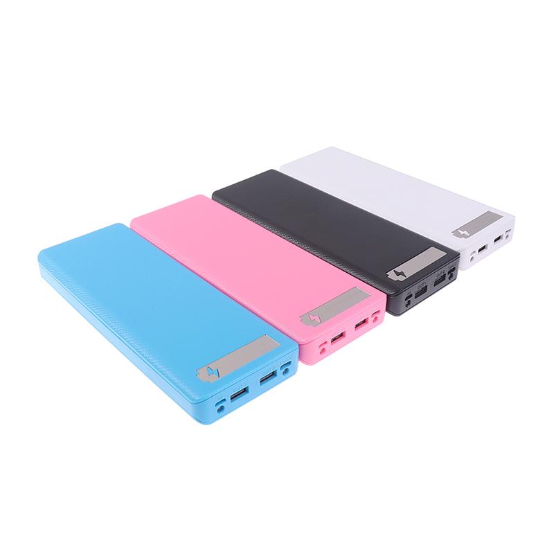 Duální USB DIy LCD displej 10X18650 Pouzdro na baterii Power Bank Shell Nabíjecí box