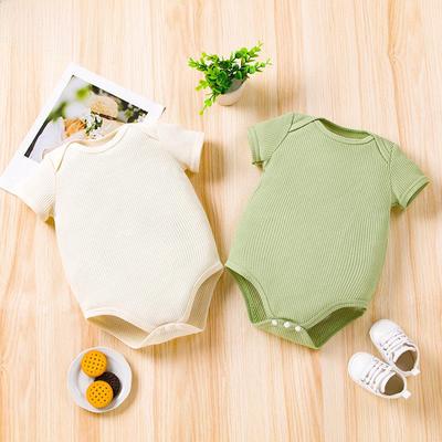 Summer Newborn Short-Sleeve Baby Romper - Unisex Trendy Jumpsuit for Boys & Girls