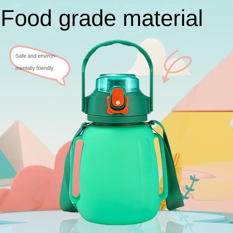 Outdoor Folding Silica Gel Cup Sports Travel Food Grade Kettle Telescopic Water Cup Large Capacity Big Belly Cup