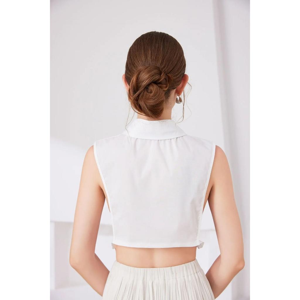 Womens Lapel Fake Collar Female Removable Autumn Detachable Half-Shirt Blouse Lapel Adjustable Neck Cols False Collar