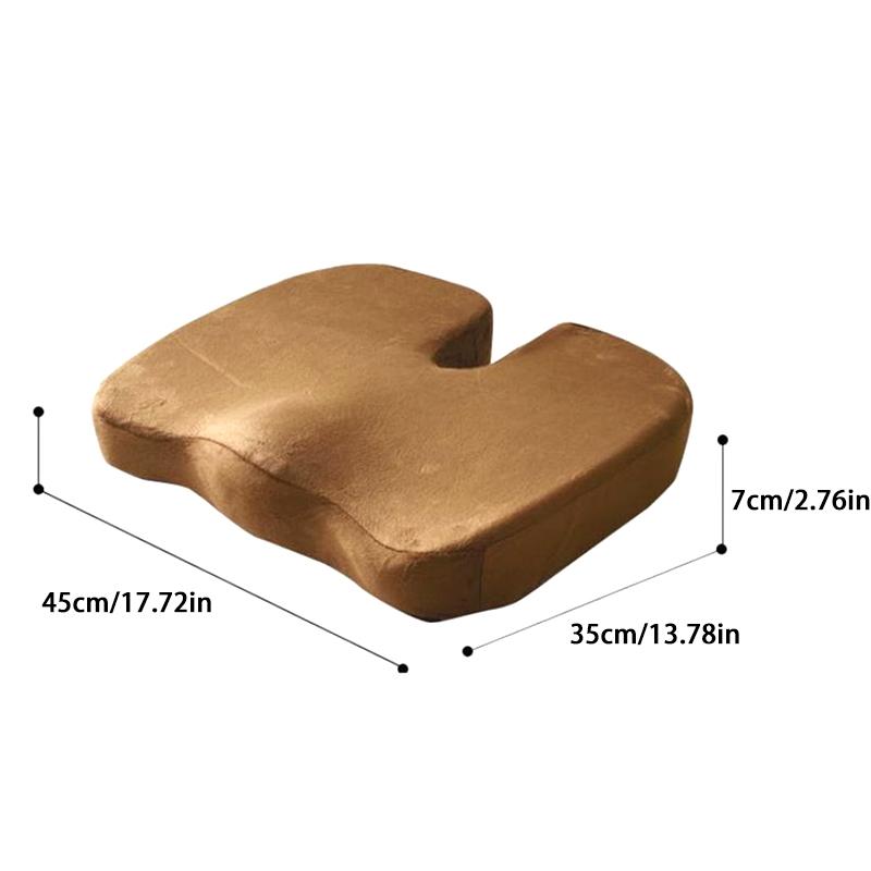 Cestovní sedák Paměťová pěna Polštář ve tvaru U Na židli Podložka Polštář do auta Kancelář Podpora kyčlí Masáž Ortopedický polštář