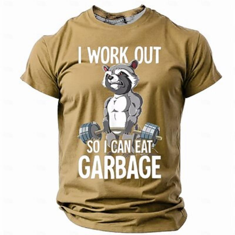 Animal Funny Retro Vintage Casual Street Style Men's 3D Print T Shirt Tee Short Sleeve Crew Neck Shirt Spring Summer Clothing