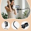 Holder with 360° Rotating Clamp, Metal Countertop Stand, Ideal for Dormitories, Hotels, And Homes.