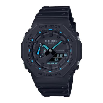 Blue Resin Digital Quartz One Size Fits GA-2100-1A2ER Men's Watch, Blue, All, GA-2100-1A2ER.