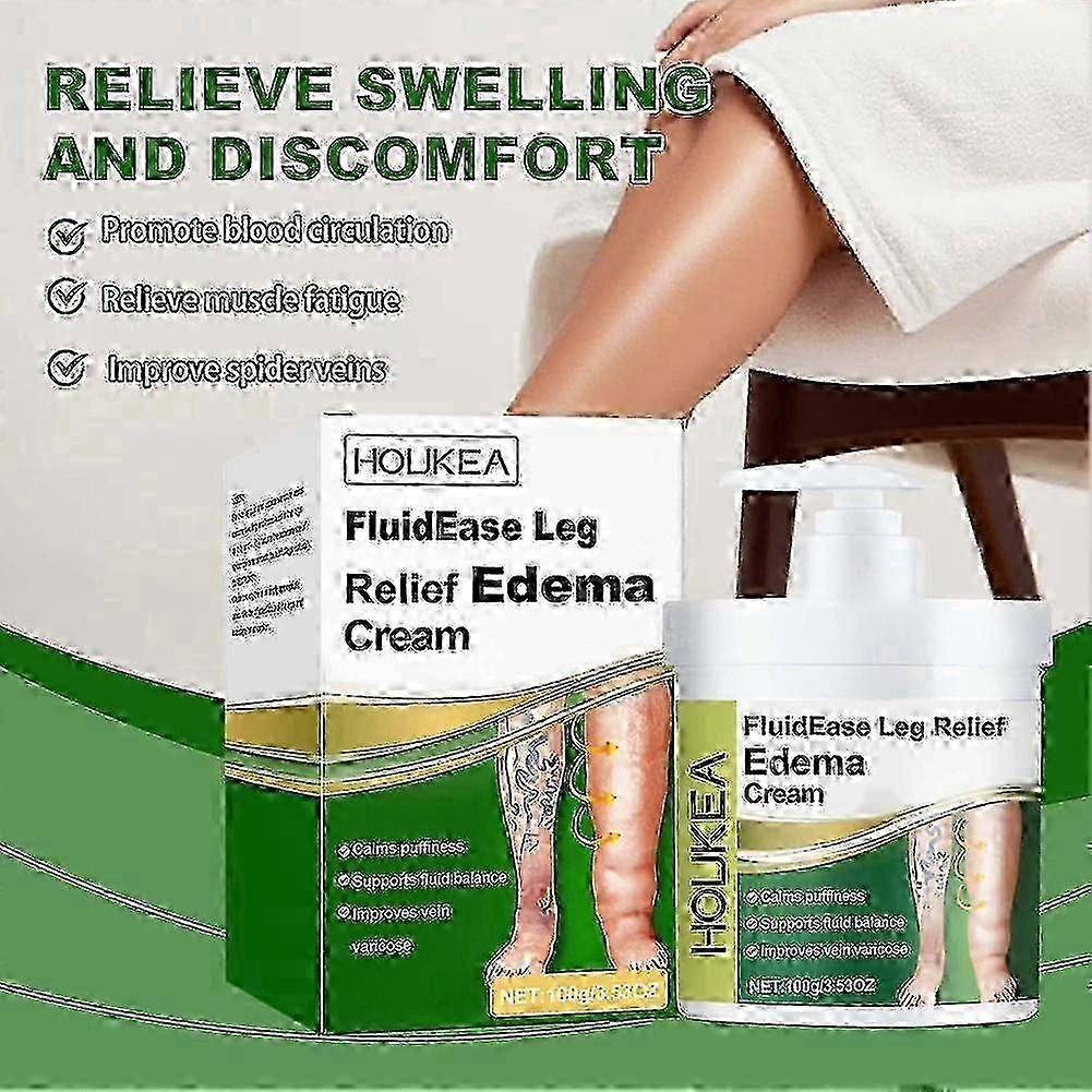 Crème Soulagement Jambes Œdème, Anti-Gonflement, Réduit l'Œdème & les Gonflements, Crème Thérapie Jambes, 1 pièce,sanbHR