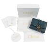 Pristine Chloe Tri-fold wallet Alphabet Trifold green leather CHC21WP718F573L3 Used