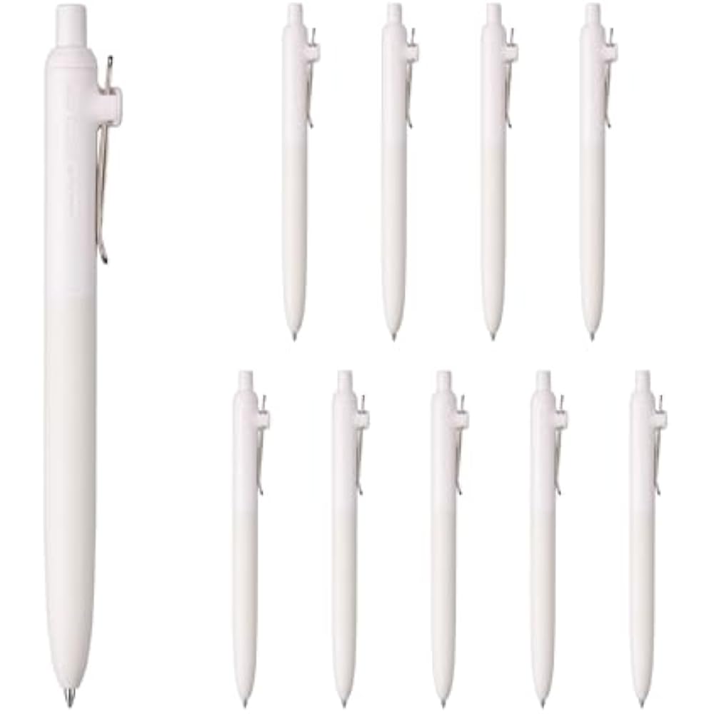 Mitsubishi pencil water-based ballpoint pen uniball Zento standard 0.7 linen 10 pcs UBNZSC07.5310P
