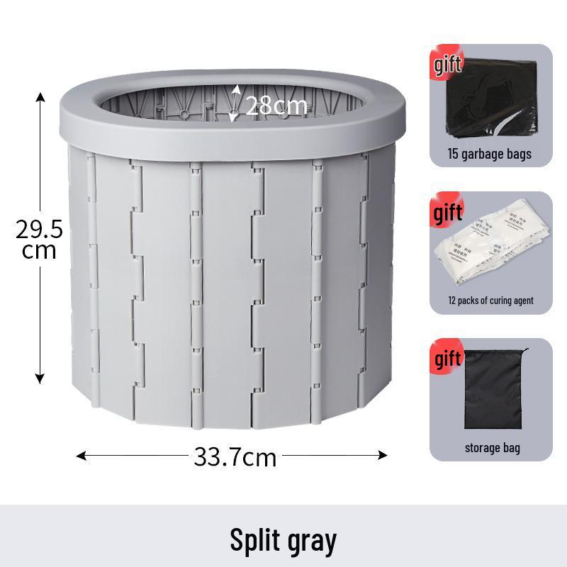 Toaletă Portabilă Pliabilă de Urgență pentru Mașină pentru Călătorie