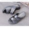 Summer New Thick-bottomed One-word Muffin Cool Slippers Women's Outer Wear Sequined Beach Thick-bottomed Drag