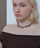 Alleun Silver 925 Color Tourmaline Bead Necklace