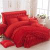 1pcs Lace Duvet Cover + 2 Pcs Pillowcases Fashion Design Soft Comfortable Quilt Cover King/Queen Size Luxury Bedding Sets