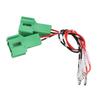 1 Pair ABS Door Speaker Wiring Harness Adapter Plug Connector 12V