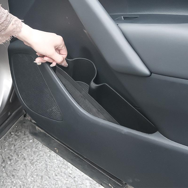 For Toyota Corolla Cross     2024 2025 car front door storage box TPE storage pad car storage modification parts