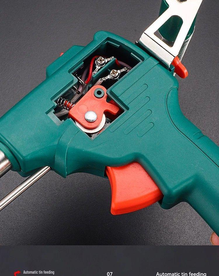 High-Power 60W Handheld Electric Soldering Iron with Automatic Solder Feed
