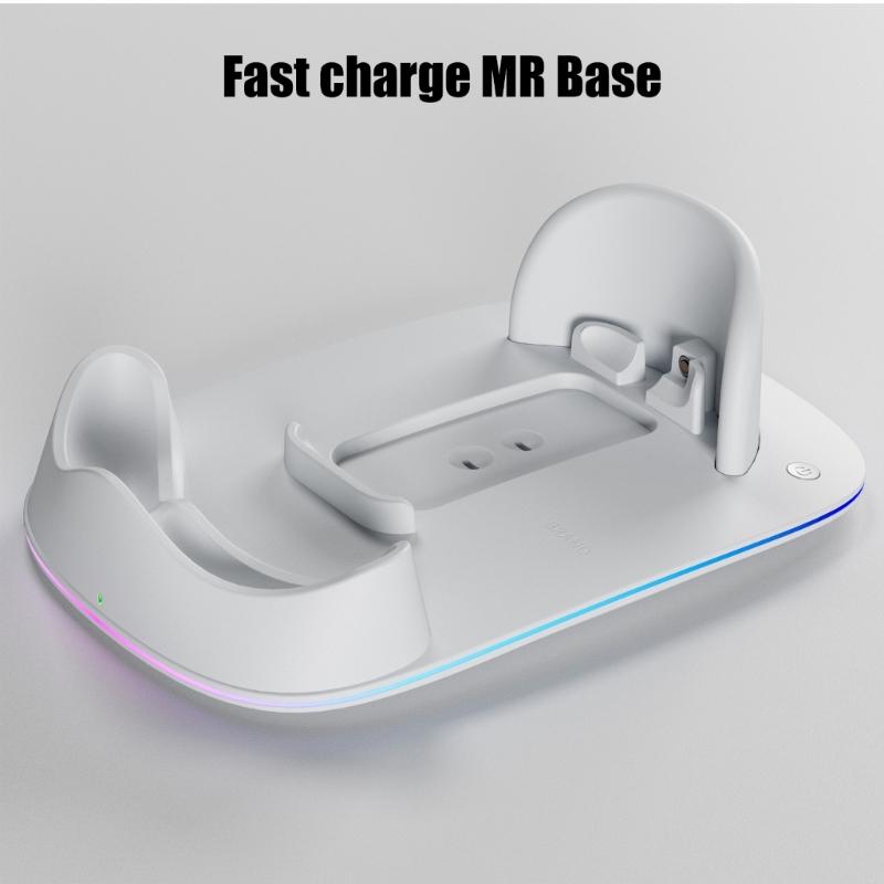 Charging Station Dock Quick Power Charging Base with Intelligent Temperature Control and LED Light for MR Glasses