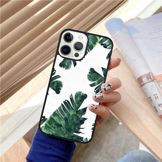 Monstera Flower Tropical Green Leaves Phone Case For iPhone 17 Air 15 16 Cover  14 13 Pro Max 12 11 Pro Max Max Plus