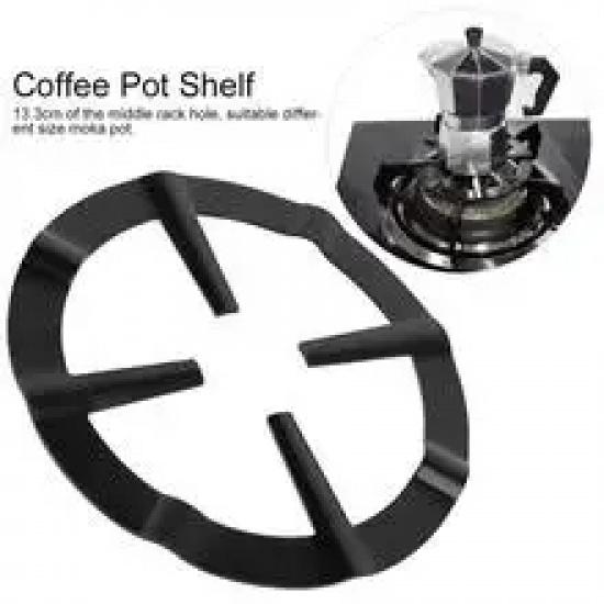 1pcs Cast Iron Gas Stove Cooker Plate, Coffee Moka Pot Stand, Durable Reducer Ring Holder, Kitchen Accessory