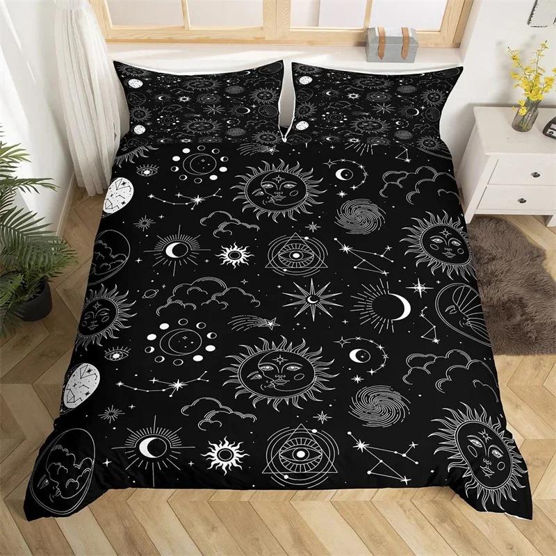 

Comforter Boho Galaxy King Astrology Mysterious Space Bedding Set Ocean Seawave Comforter Microfiber Exotic Comforter (quilt)-EU Single(135*200cm)3pcs