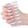 French Manicure Stickers Set Chip Resistant Design Seamless Adhesion Perfect For Short Or Long Nail Shapes