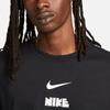 Nike T Shirts Men's Black Crew Neck Moderate Straight Fit DZ2875-010