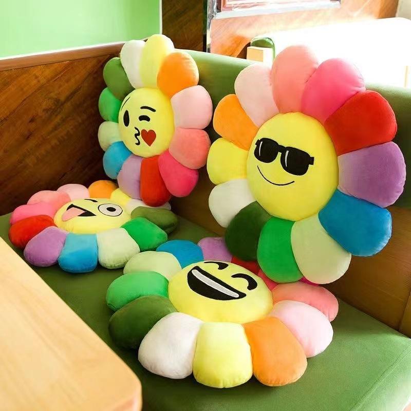 Sunflower office cushion throw pillow cute student classroom chair seat cushion sedentary living room sofa pillow