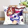 Uma Musume Pretty Derby Throw Pillow Covers Pattern Cushion Cover Suitable For Sofa Bedroom Car Pillow Cover