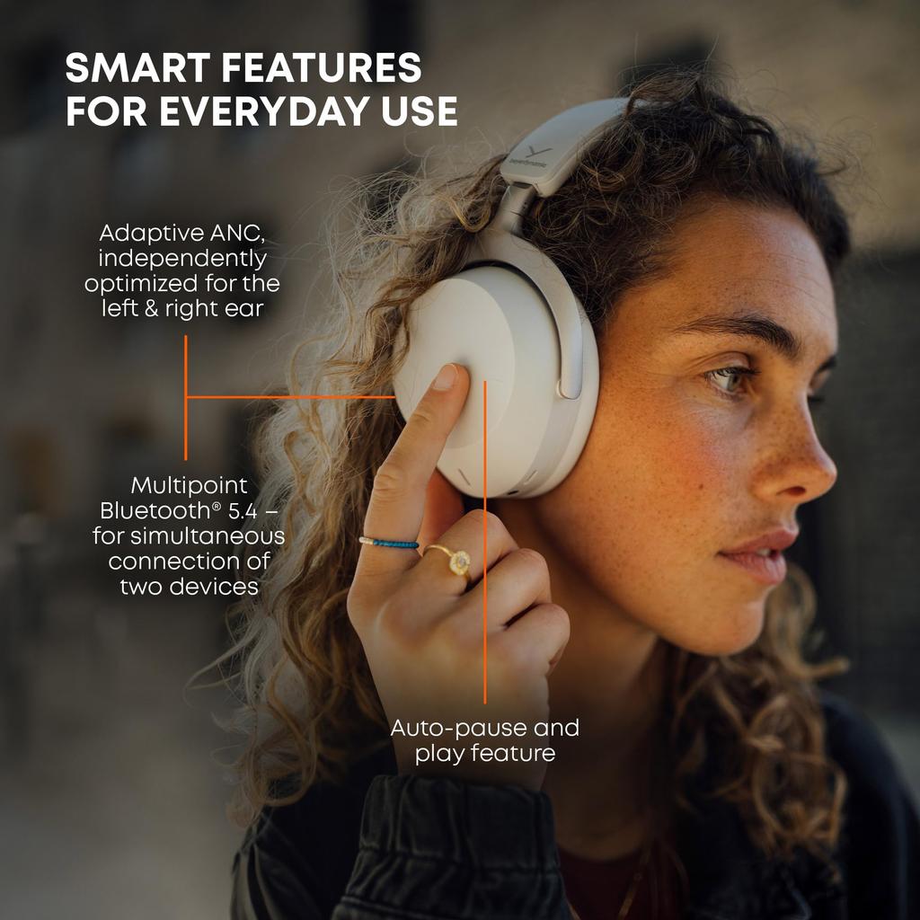 Beyerdynamic AVENTHO 300, Dolby Atmos-enabled wireless over-ear headphones with Bluetooth connectivity, black