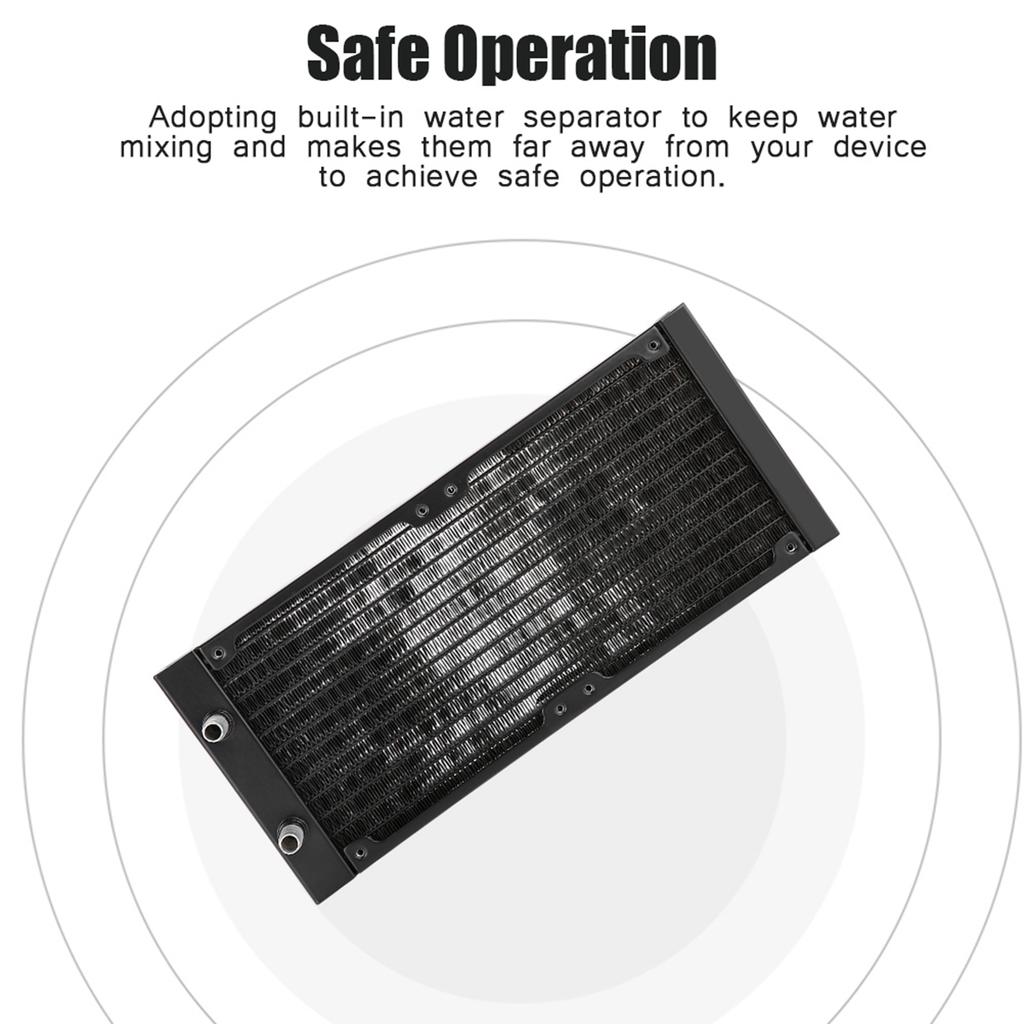 Fast Heat Dissipation PC Heat Exchanger 12 Tubes Durable Computer Heat Exchanger