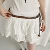 Wax Line Ethnic Style Belt Flower Women Woven Belt Elegant Bohemian Style Waist Chain  Female/Girls
